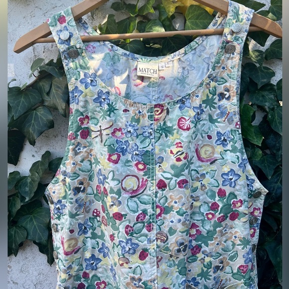 Match Dresses & Skirts - Match Made in USA Vintage Overall Dress with Pockets